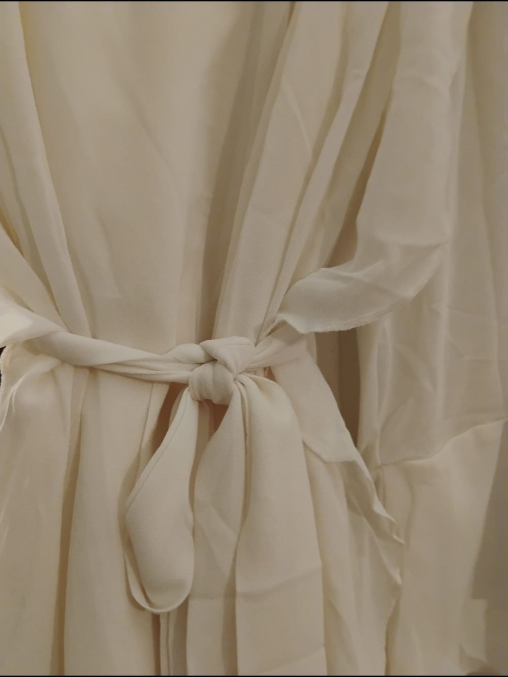 Women's Cream Mini Dress with Ruffle Sleeves NWOT - Picture 6 of 9